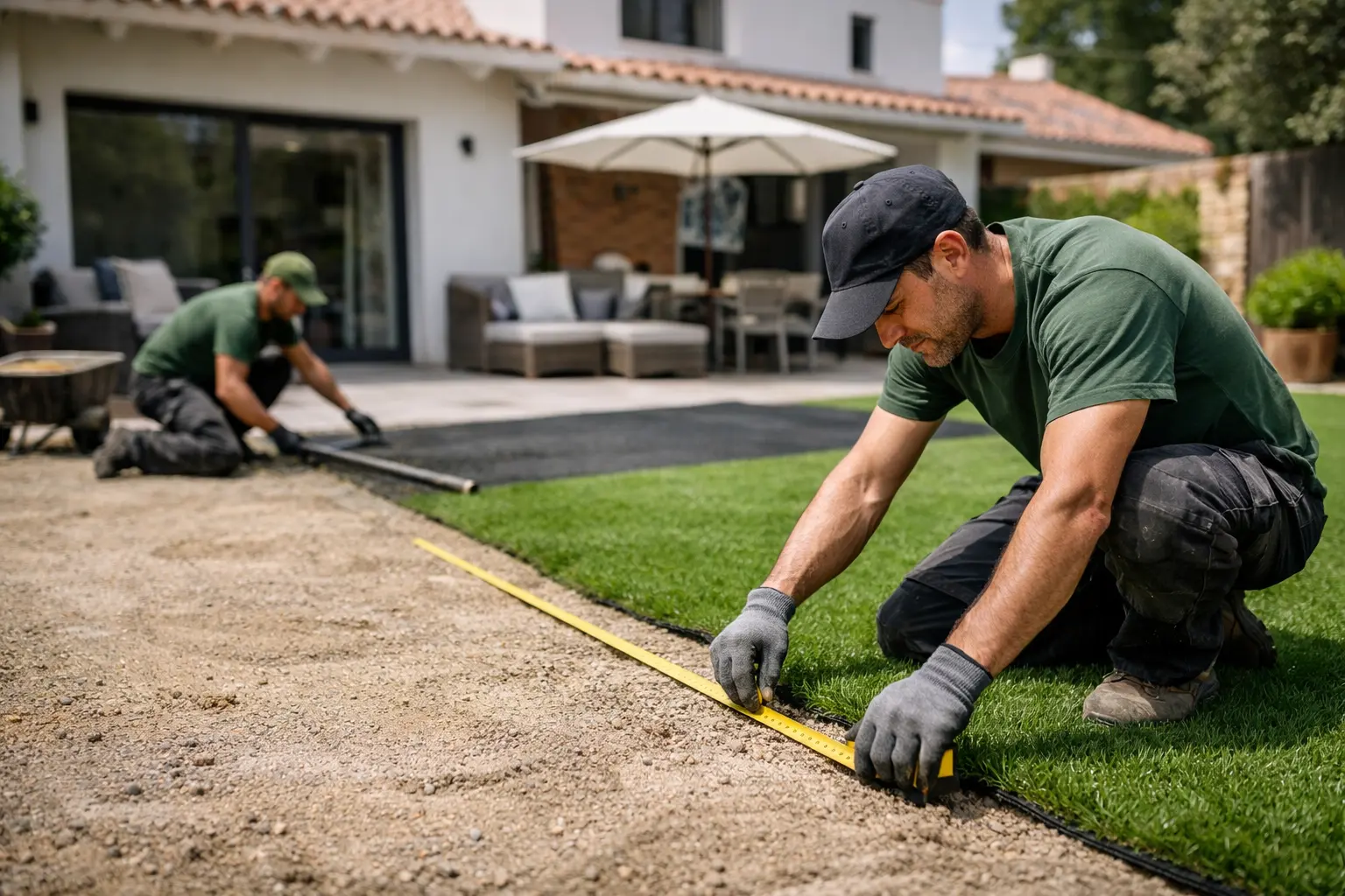 precio cesped artificial madrid instalacion jardin residencial